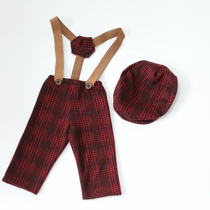 Baby suspenders pant set