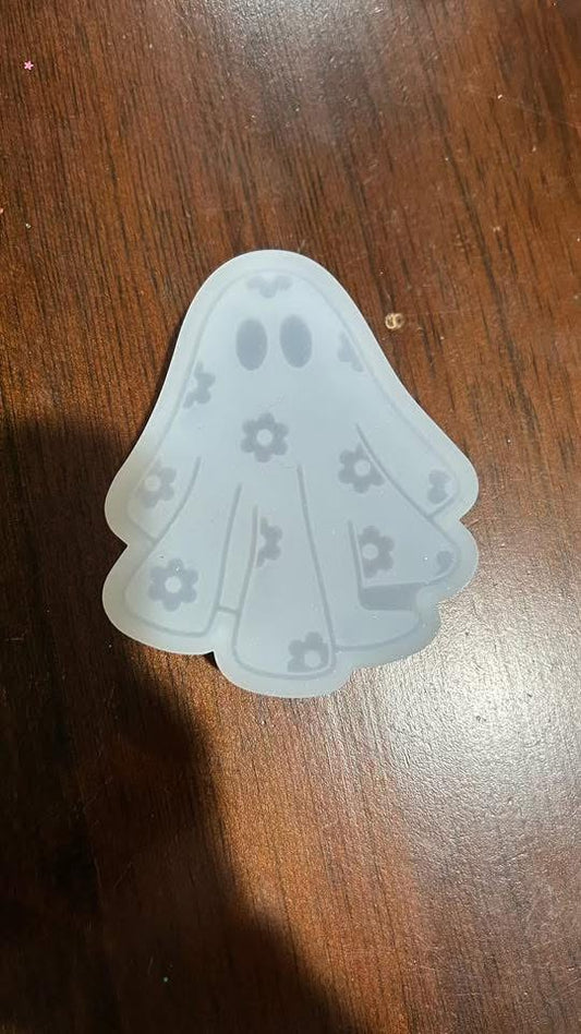 Cute Ghost with Flowers Freshie