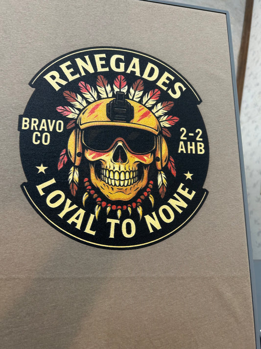 Bravo Co. 2-2 AHB Skull and Helmet Design