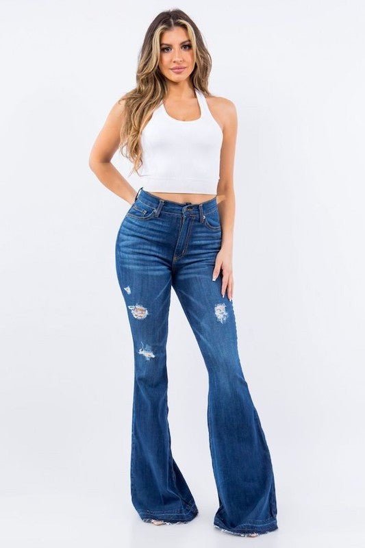 Amber Bell Bottom Jean - 36" Inseam