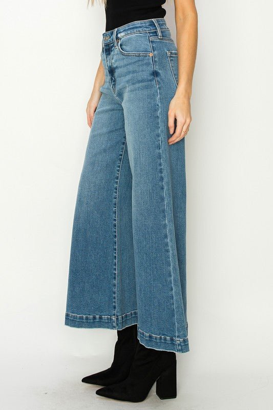 Artemis Vintage HIGH RISE CROP PALAZZO JEANS