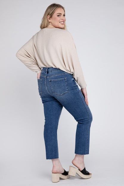 Vervet by Flying Monkey Plus Size High Rise Slim Straight Jeans