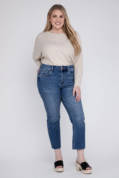 Vervet by Flying Monkey Plus Size High Rise Slim Straight Jeans