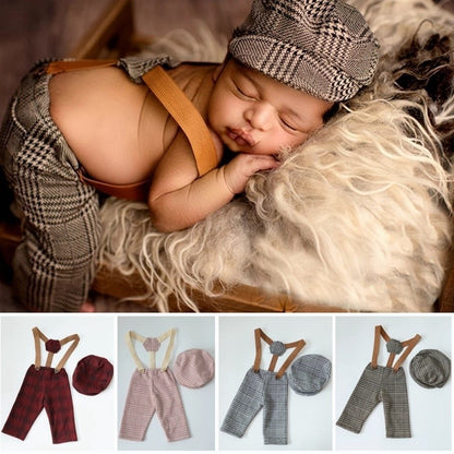 Baby suspenders pant set