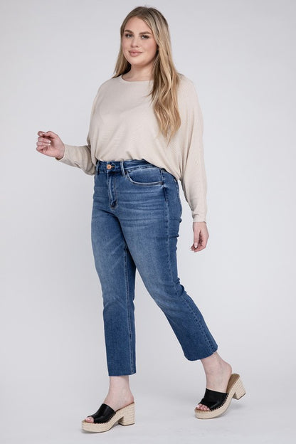 Vervet by Flying Monkey Plus Size High Rise Slim Straight Jeans