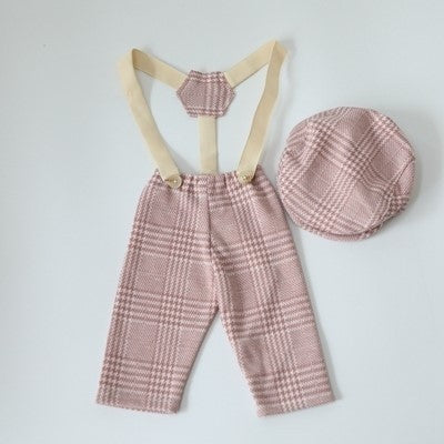 Baby suspenders pant set