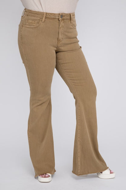 Vervet by Flying Monkey Plus Size High Rise Super Flare Jeans