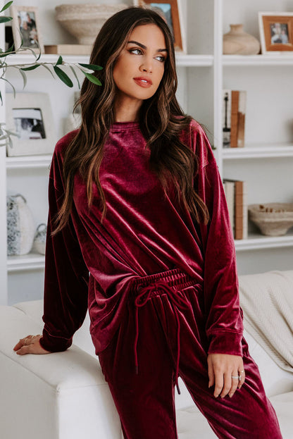 Claire Velvet Two Piece Lounge Set